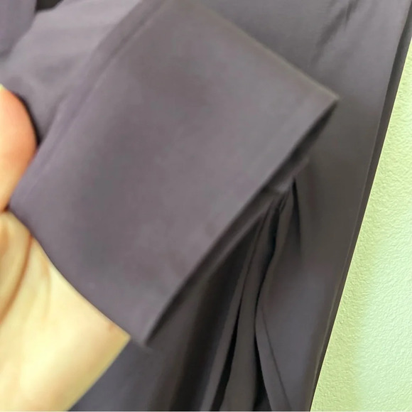 Vince 100% Silk Purple Zip Placket  Popover Top Tunic Lightweight Shirt Blouse S - Picture 5 of 14